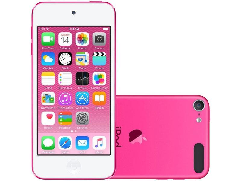 Apple iPod touch 128GB ピンク 本体 iPod Touch Apple 128GB Rosa - Resolução Câmera iSight 8MP - MP3